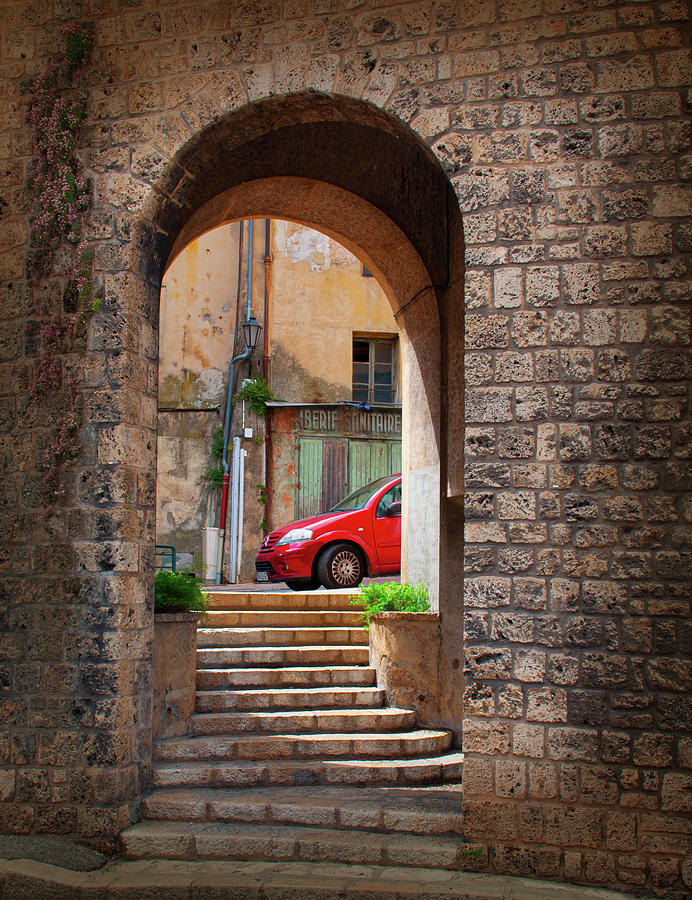 Through the Arch - Grasse, France Photograph by Denise Strahm