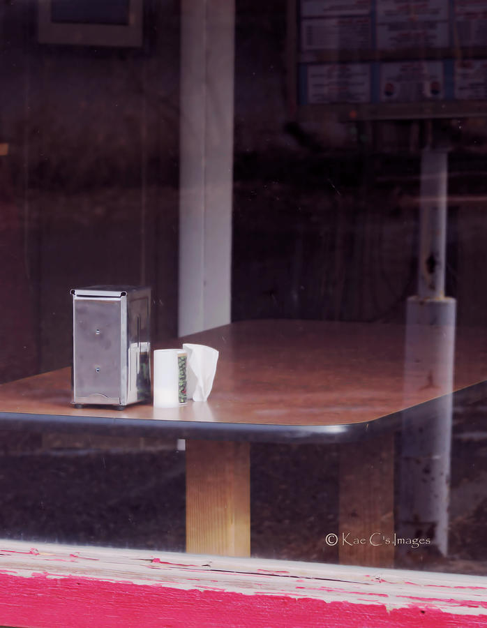 Through the Diner Window Photograph by Kae Cheatham