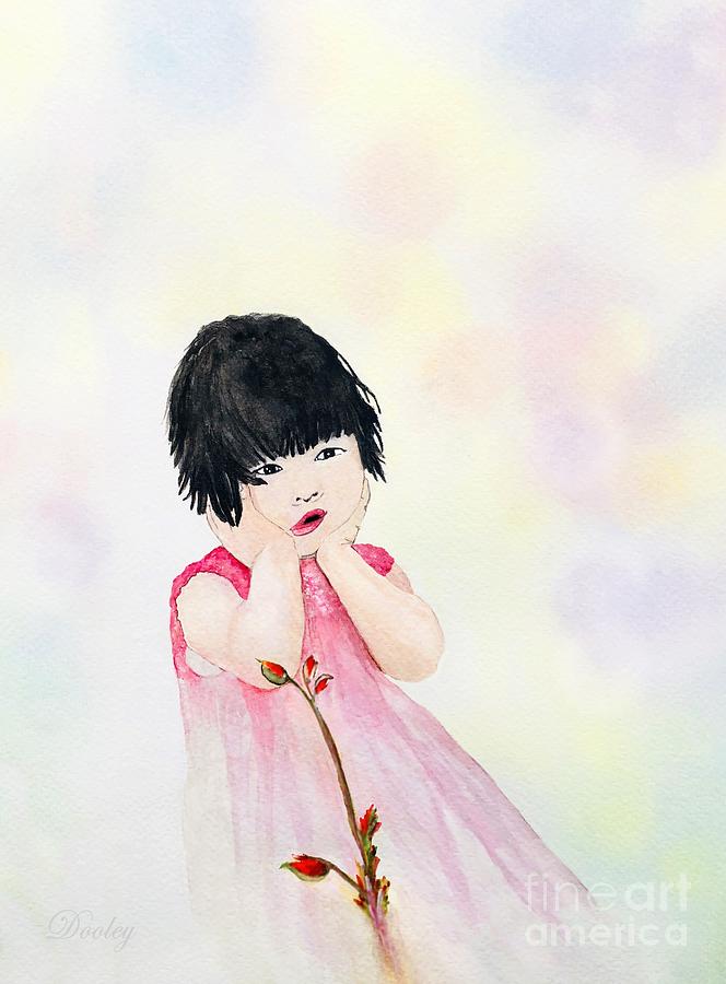 Through the Eyes of a Child Mixed Media by Fine Art By Edie