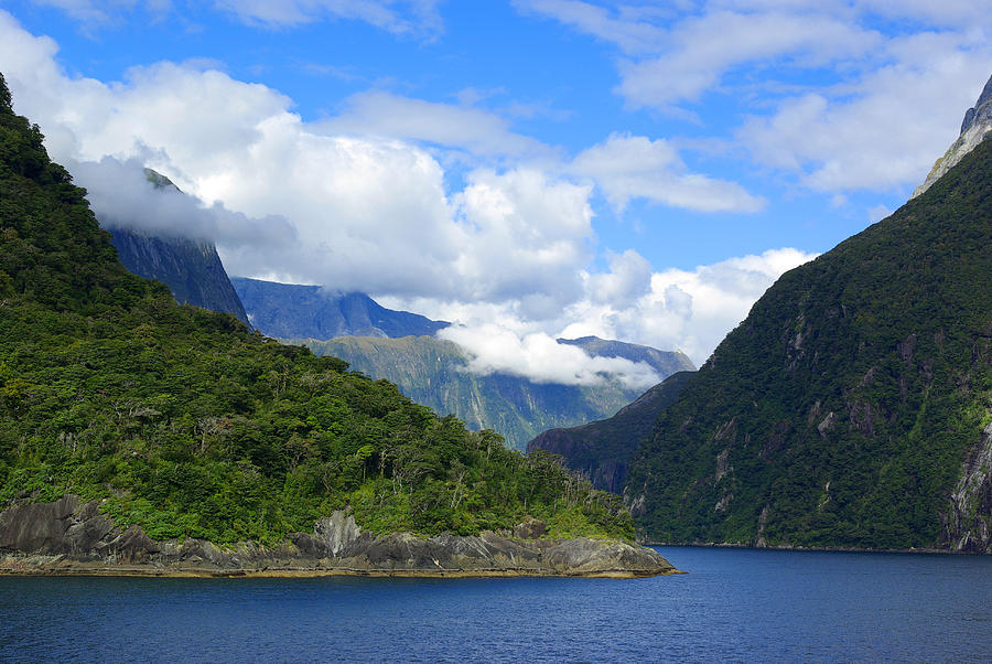 Through the Fiords - Fiordland, New Zealand Photograph by Kenneth Lane Smith