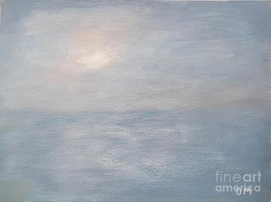 Seascape Painting - Through the Fog to the Light by Olga Malamud-Pavlovich