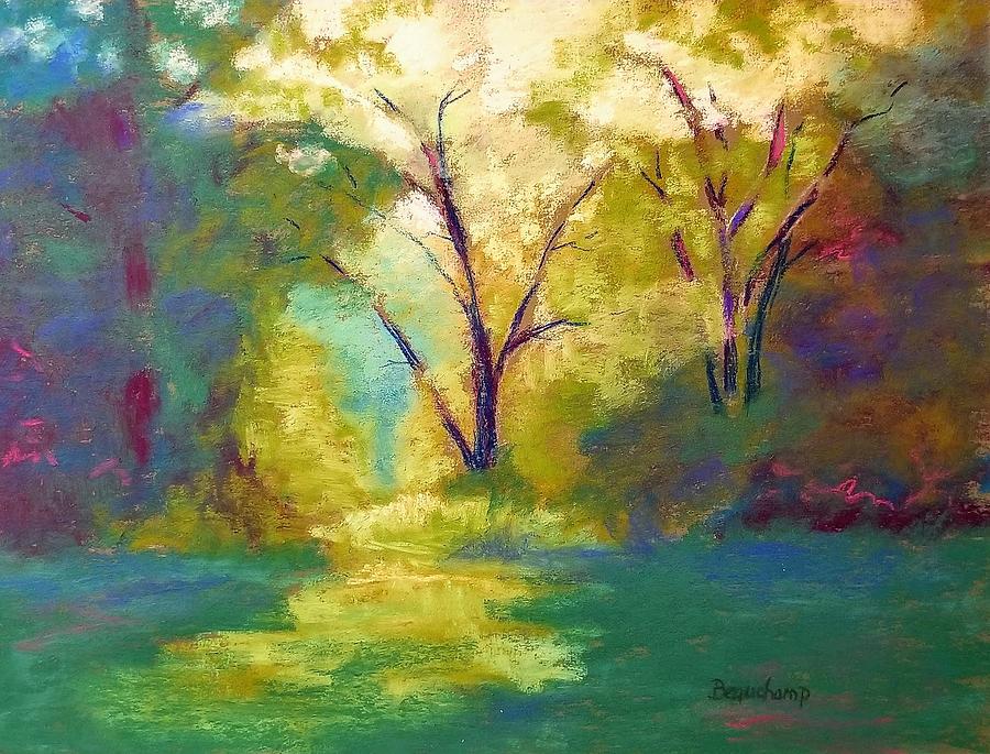 Through the Forest Softly Pastel by Nancy Beauchamp