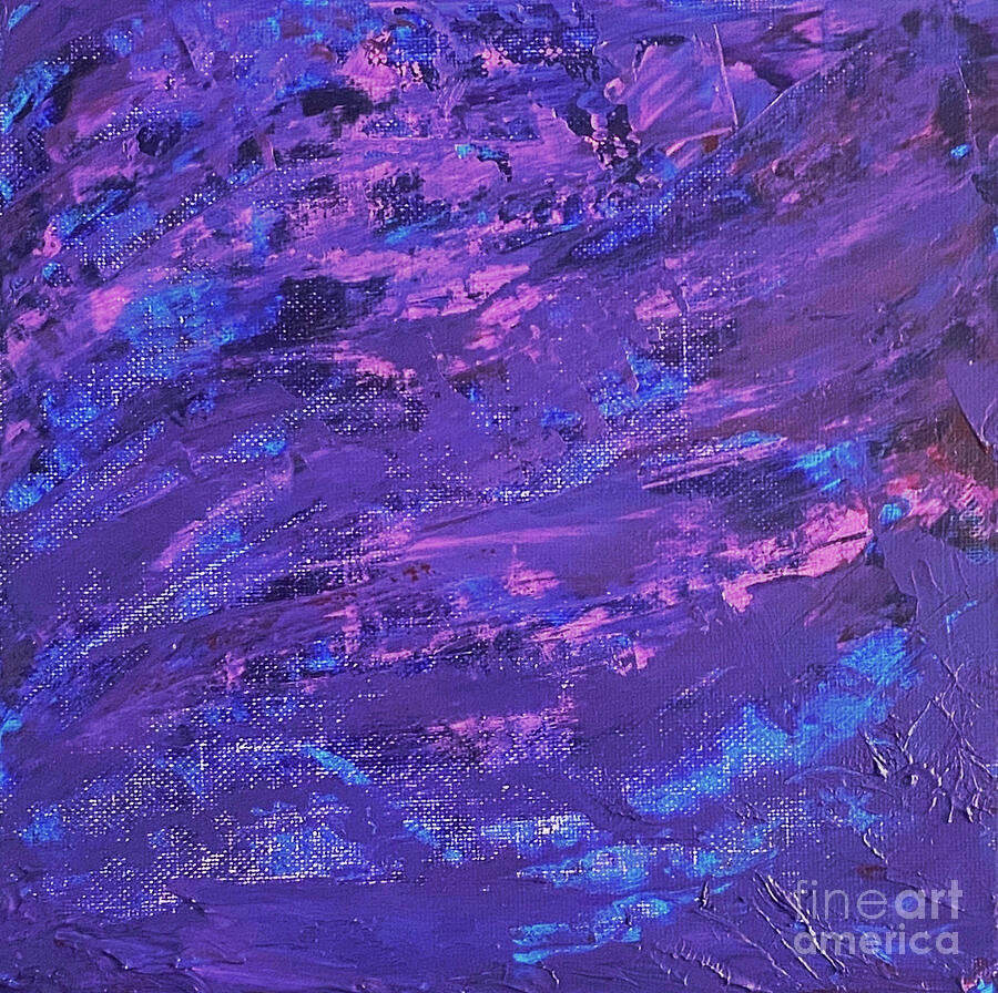 Through the Purple Painting by Lisa Neuman