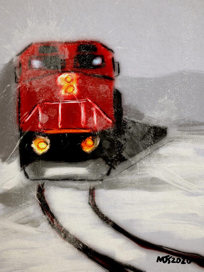 Through The Snow Digital Art by Michael Kallstrom