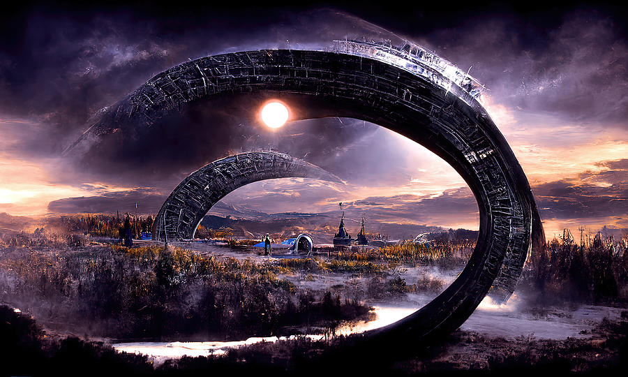 Through the Stargate, 02 Painting by AM FineArtPrints