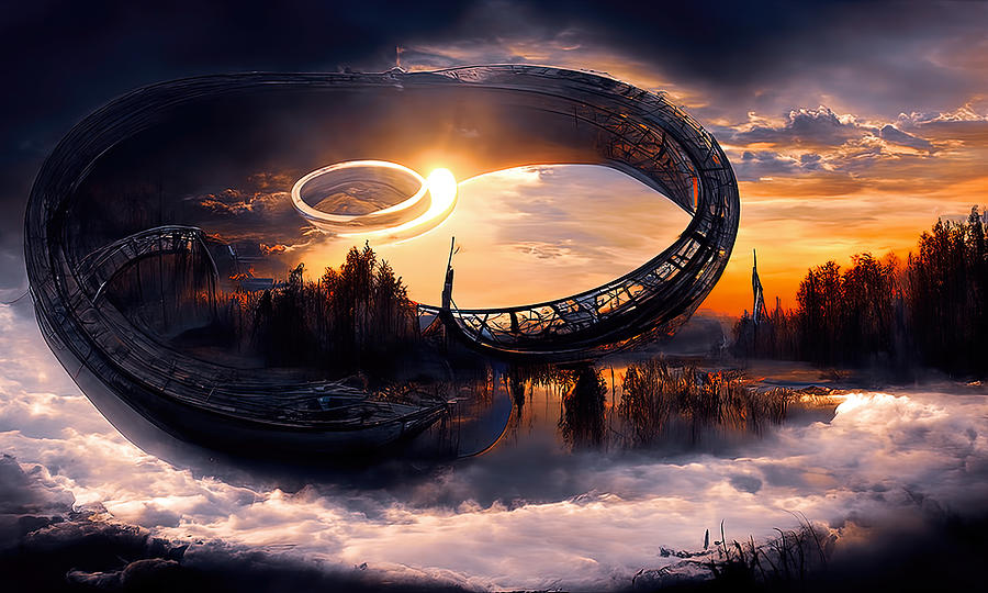 Through the Stargate, 04 Painting by AM FineArtPrints