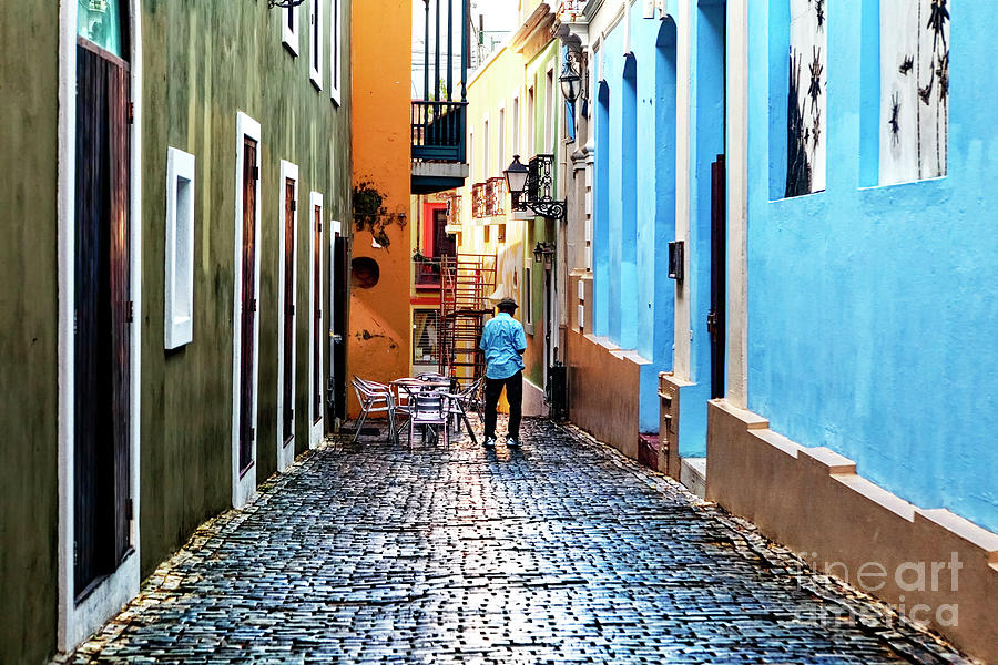 Through the Streets of Old San Juan in Puerto Rico Photograph by John Rizzuto