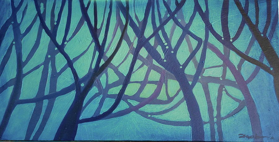 Through the Trees Painting by Franci Hepburn