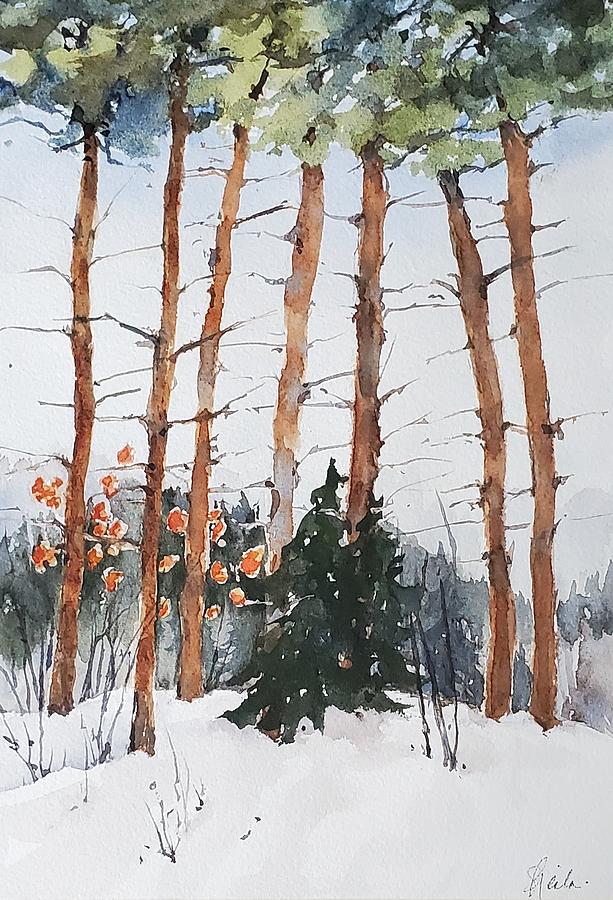 Through the Trees Painting by Sheila Romard