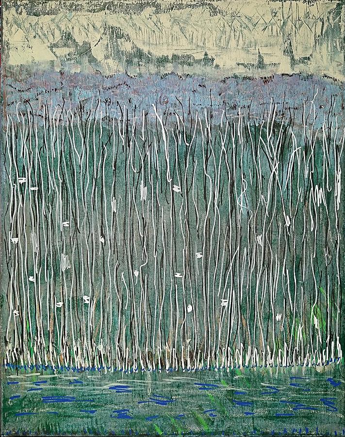 Nature Painting - Thru the Grasses by Pam OMara
