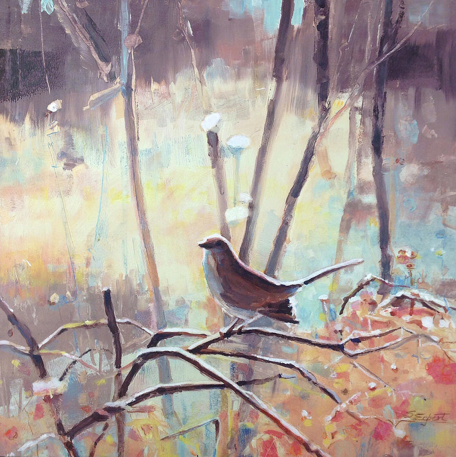 Thrush Painting by Susan Egbert - Fine Art America