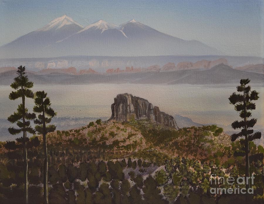 Beyond Thumb Butte Painting by Jerry Bokowski