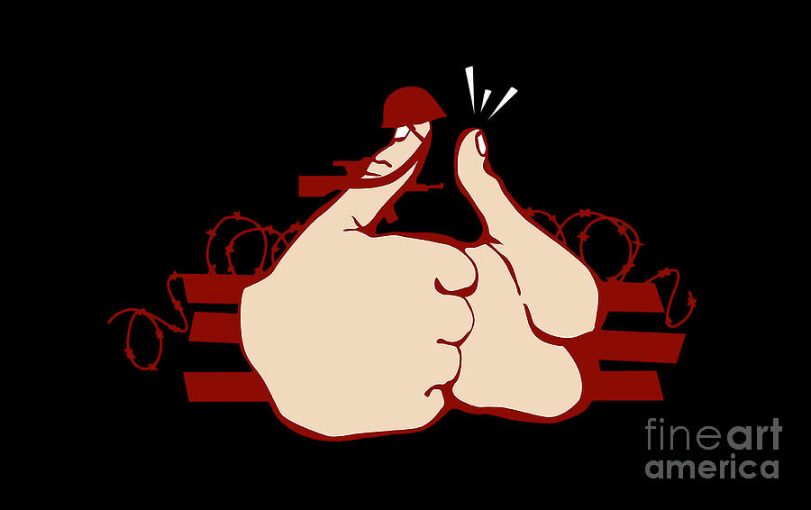 Thumb Wars Digital Art By Claes Hedlund Fine Art America