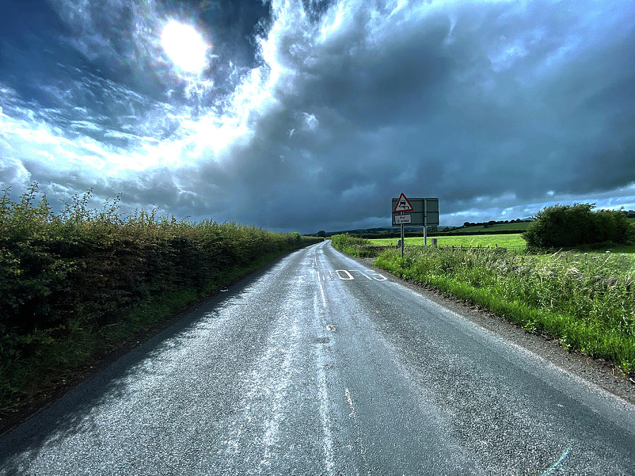 Thunder and Rain over Leathley Lane near Otley, UK Photograph by Derek ...