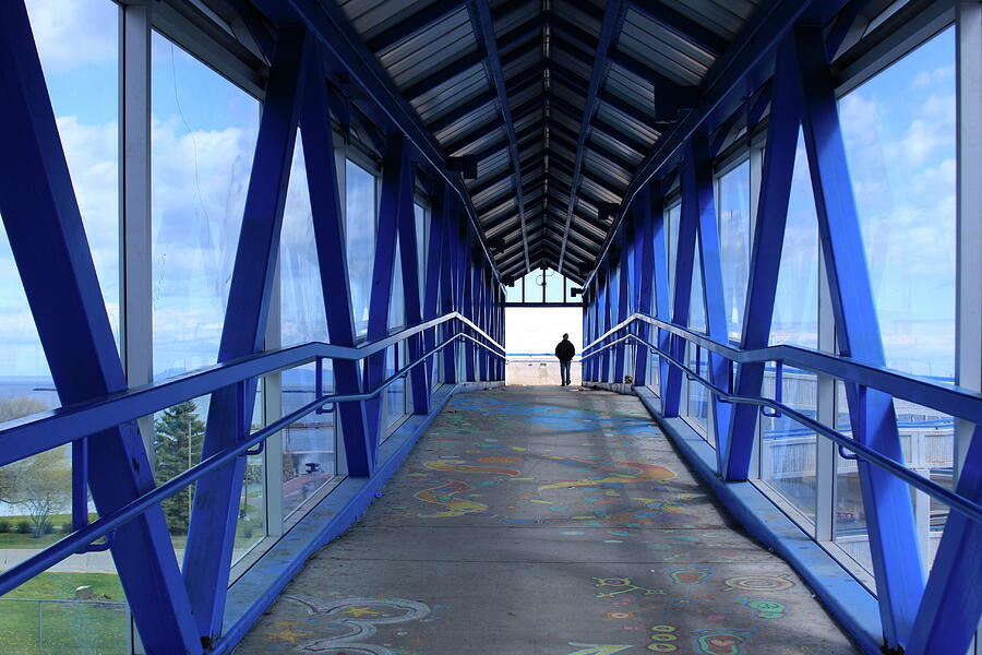 Thunder bay blue bridge Photograph by Tatiana Travelways