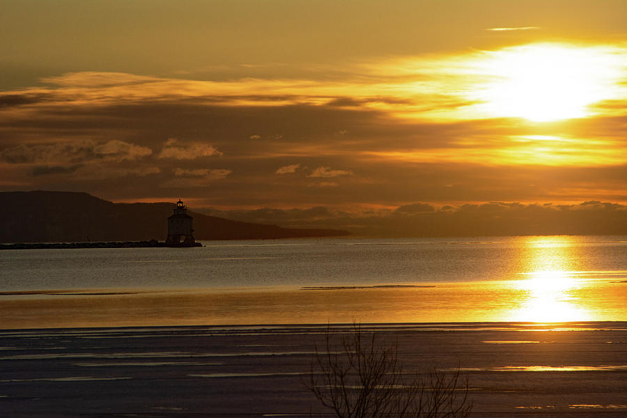 Thunder Bay Harbour Lighthouse Photograph by Stephen Emms - Fine Art ...