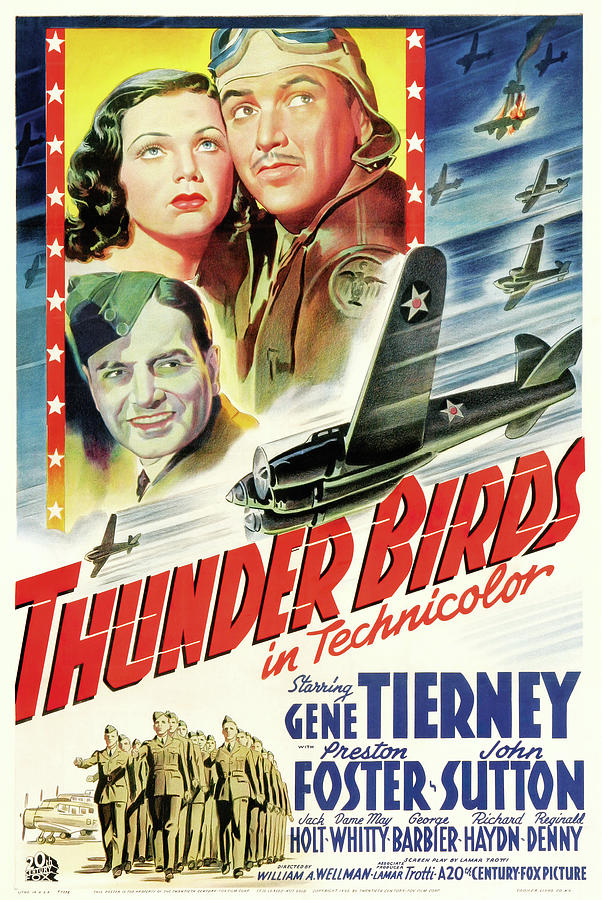 Thunder Birds - 1942 Mixed Media by Movie World Posters