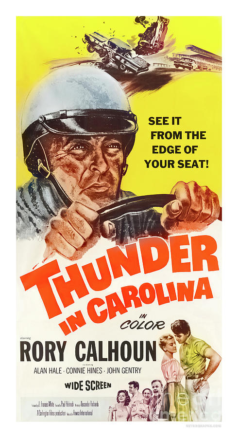Thunder in Carolina movie poster 1960s Mixed Media by Retrographs