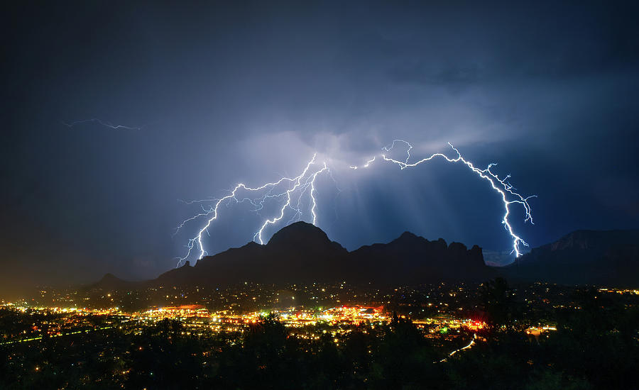 Thunder Mountain Light Show Photograph by Heber Lopez