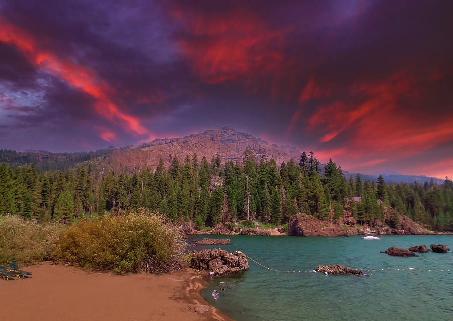 Thunder Mountain Sunset Photograph by John Marr