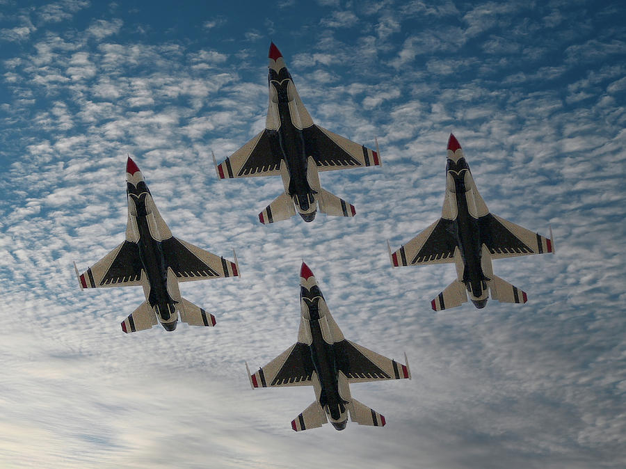 Thunderbirds Away Photograph by Kevin Fortier
