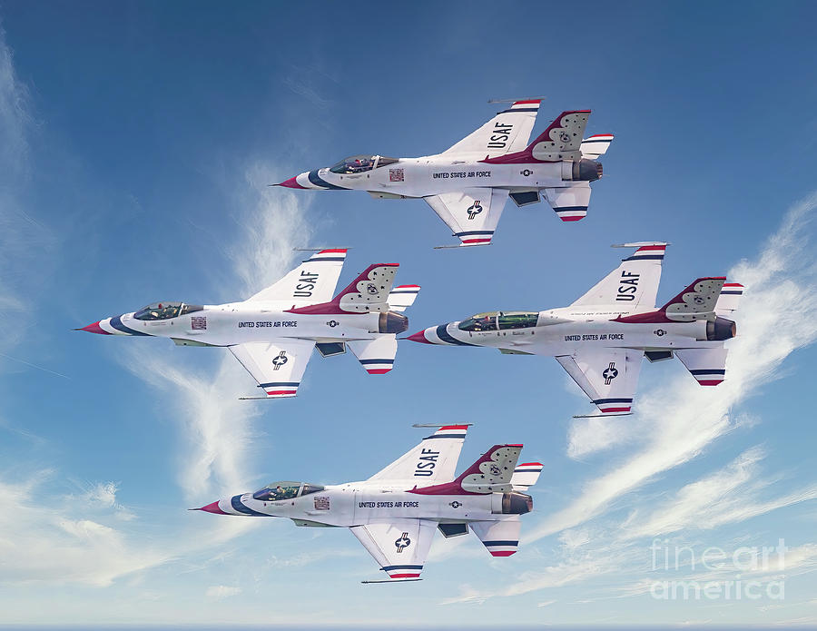 Thunderbirds Formation Photograph by Nick Zelinsky Jr