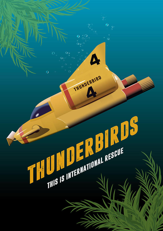 Thunderbirds TV series poster Digital Art by Movie Poster Boy
