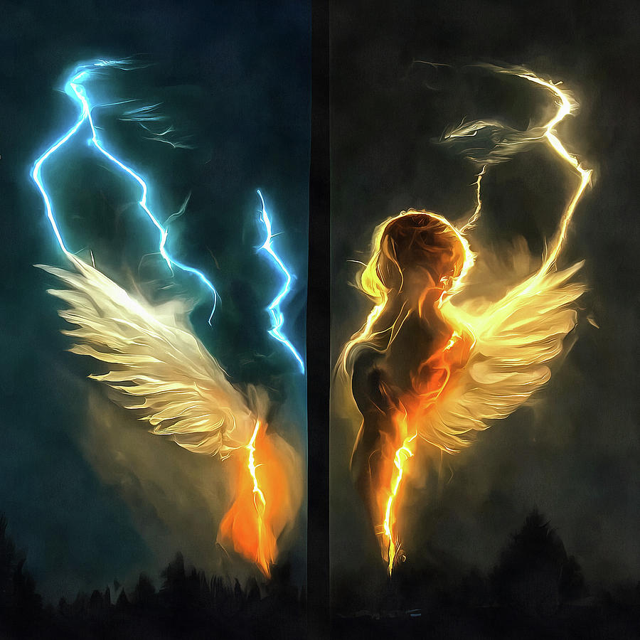 Thunderstorm Angels 02 Digital Art by Matthias Hauser