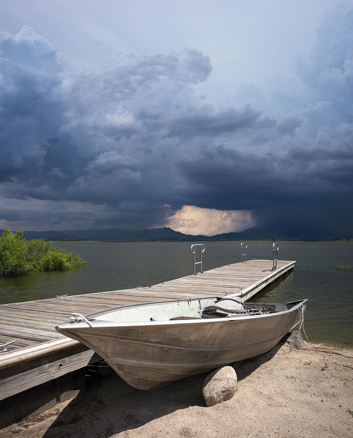 San Diego Photograph - Thunderstorm Around Lake Henshaw by William Dunigan