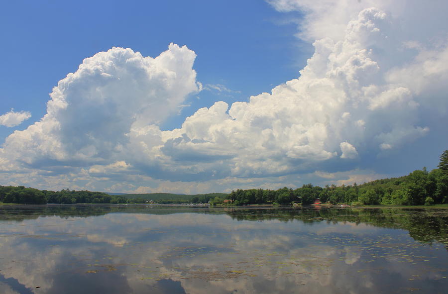 Thunderstorm Clouds over Connecticut River Photograph by John Burk