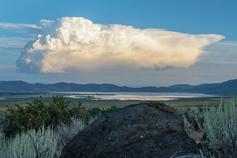 Thunderstorm Over Washoe Lake Photograph by Ron Long Ltd Photography