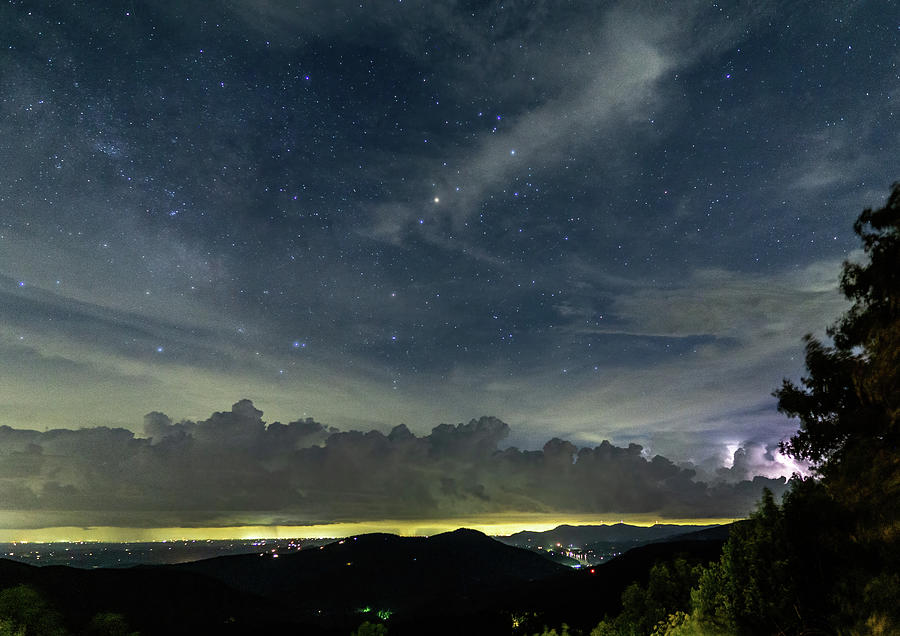 Thunderstorms Over Lake Lure Photograph by David R Robinson