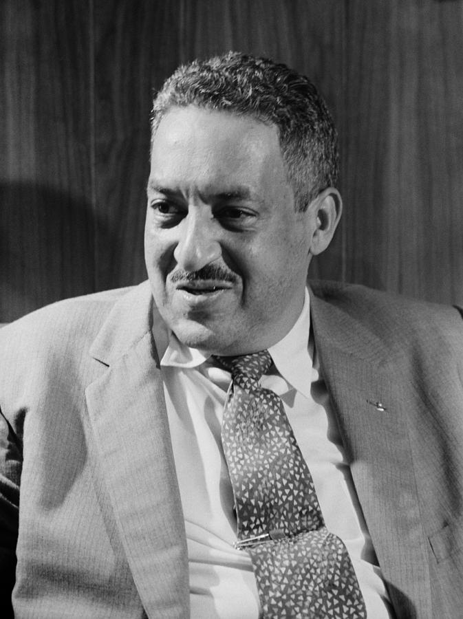 Thurgood Marshall Photograph - Thurgood Marshall Portrait - 1957 by War Is Hell Store
