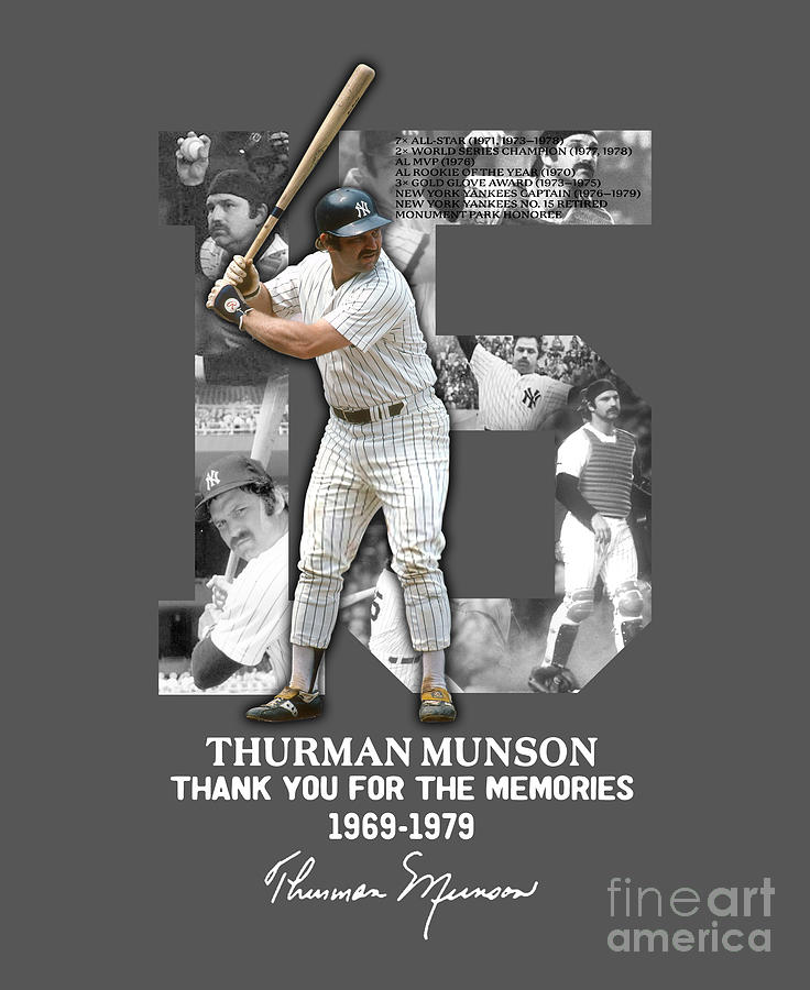 Thurman Munson Thank You For The Memories 1969 1979 Signature