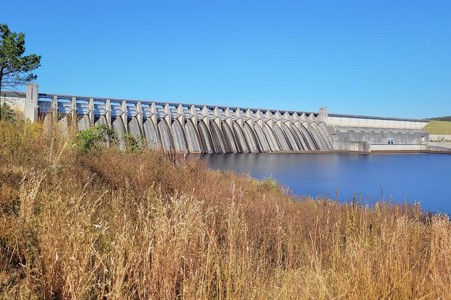 Thurmond Lake Dam-2 Photograph by John Kirkland