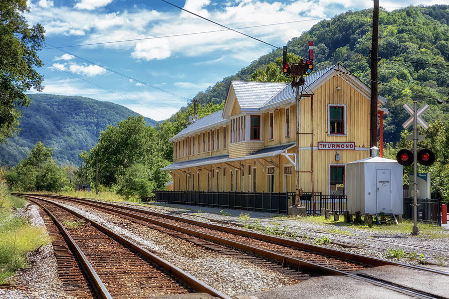 Thurmond Train Depot - New River Gorge Photograph by Susan Rissi Tregoning