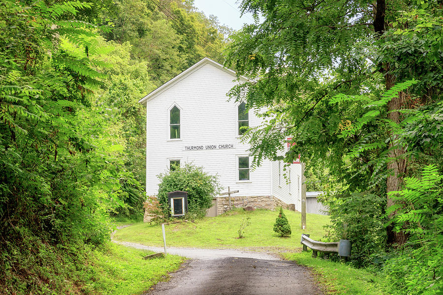 Thurmond Union Church - New River Gorge Photograph by Susan Rissi Tregoning