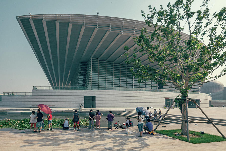 Tianjin Opera House Photograph by Benoit Bruchez
