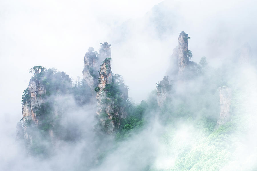 Tianzi Mountain Zhangjiajie Photograph by Arj Munoz