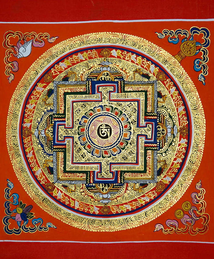 Tibetan Mandala Poster funny Painting by Rachel Adams | Fine Art America