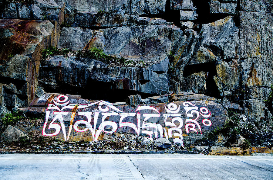 Tibetan Mani Stone Photograph by Adelaide Lin