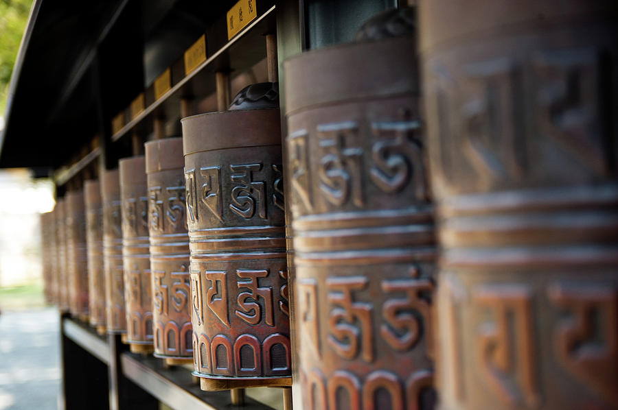Tibetan prayer wheel Photograph by Adelaide Lin