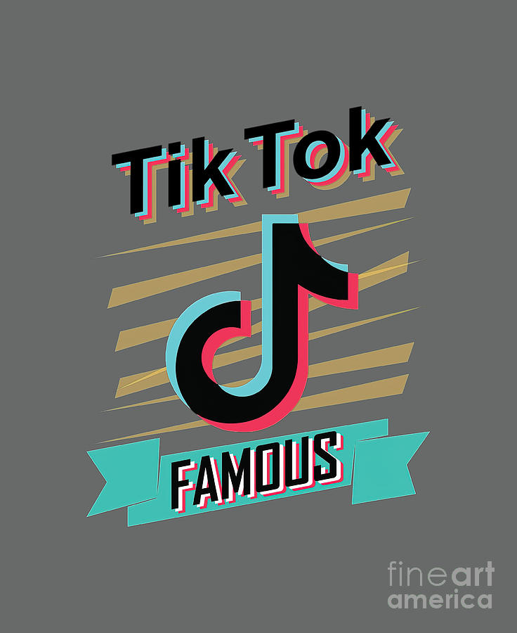 Tic Toc Famous Tik Tok Famous Classic Tapestry - Textile by Liam Jones