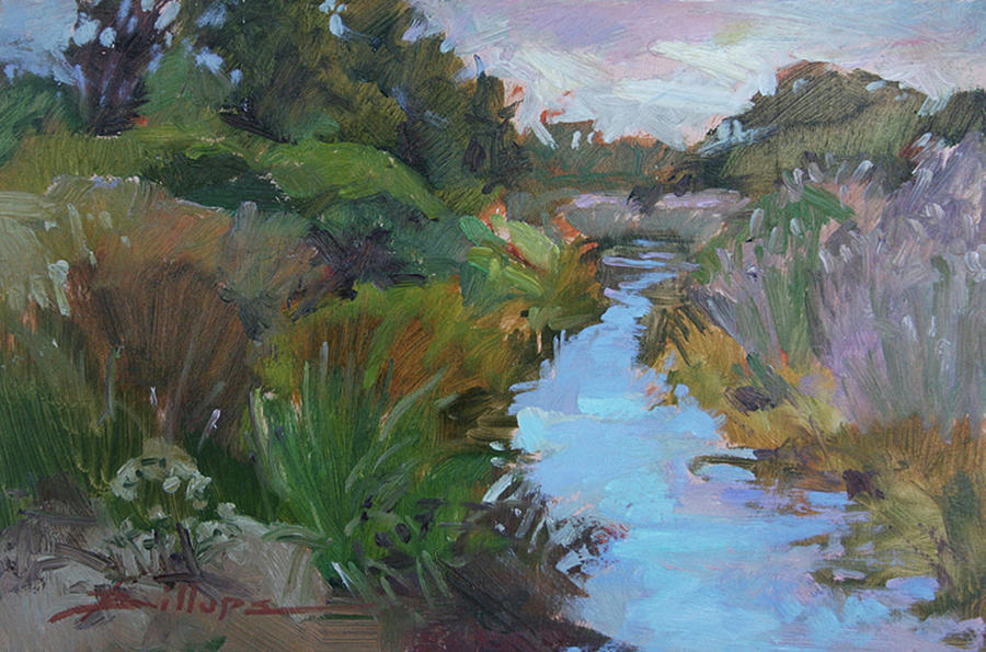 Tidal Marsh Painting by Elizabeth - Betty Jean Billups