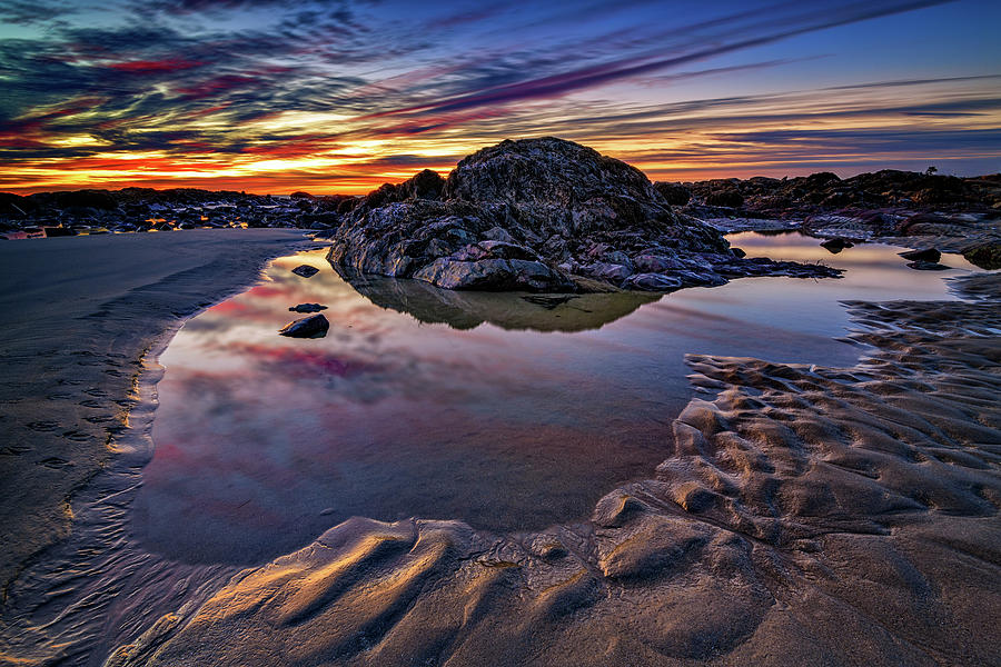 Landscape Photograph - Tidal Pool on Fortunes Rocks by Rick Berk