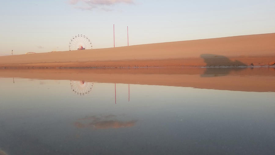 Tidal Pool Reflection of Big Wheel Photograph by Robert Banach