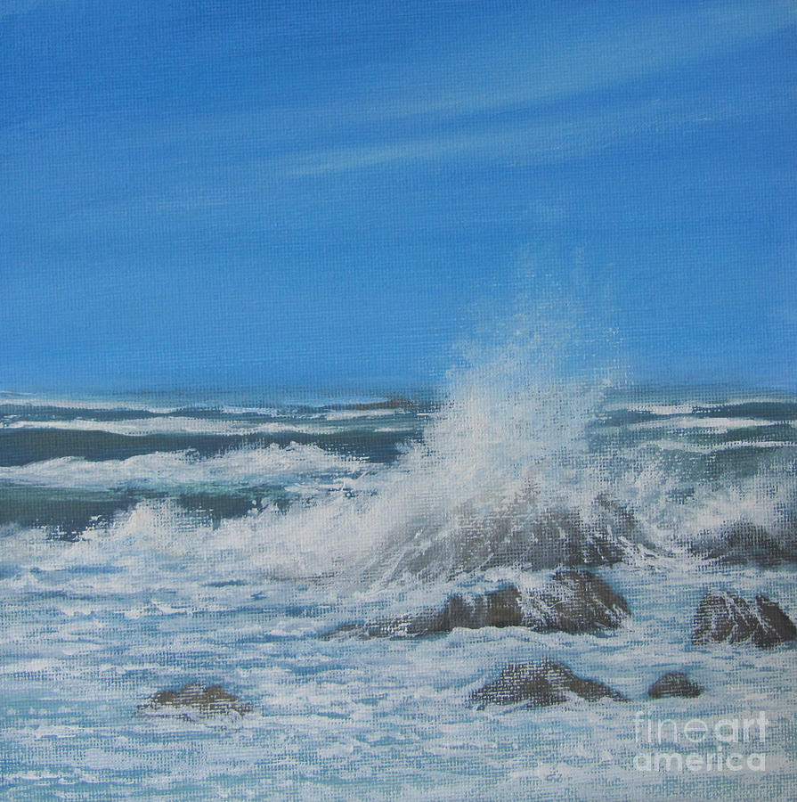 Tidal Swell Painting by Valerie Travers