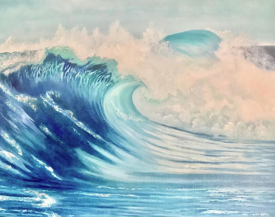 Tidal Wave Painting by Victoria Rhodehouse