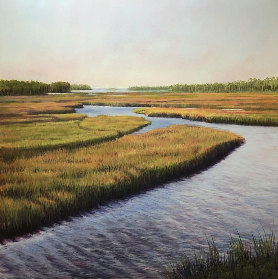 Tide Creek Painting by Pam Talley
