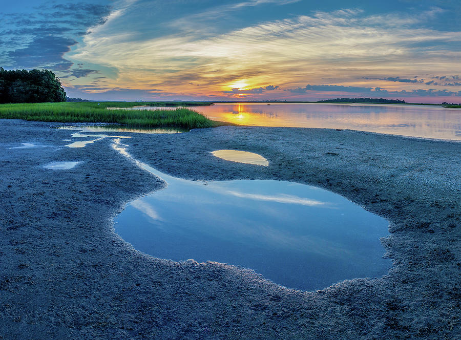 Tide Pool at Murrels Inlet Photograph by Lon Dittrick
